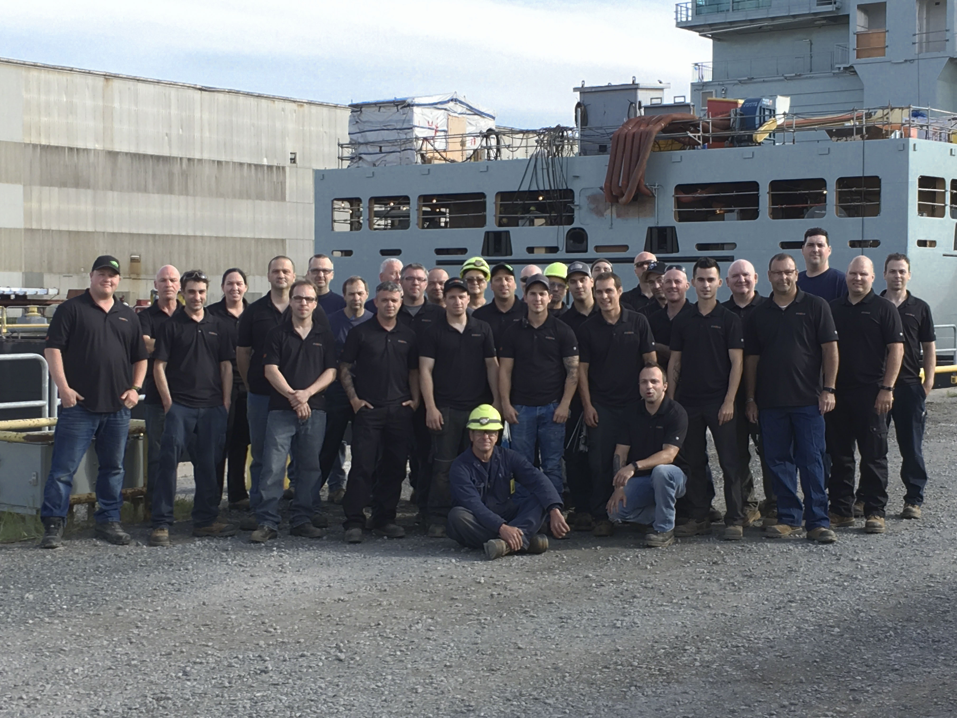 DAWCO remercie ses employés du chantier Davie